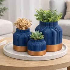 Vaso Decorativo Moderno Minimalista | Design 3D Premium | Decoração