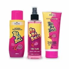 Kit Feminino Higiene e Beleza de Tutti-Frutti Sabonete Líquido + Body Splash e Hidratante Corporal