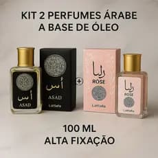 Kit 2 Perfume Árabes Masculino e Feminino Para o Dia Dia 100ml Alta Fixação - Longa Duração Presente