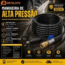 Bico Curto com Mangueira de Engate Rápido e Registro para Lavadoras WAP Líder, Bravo, Vonder e lavor