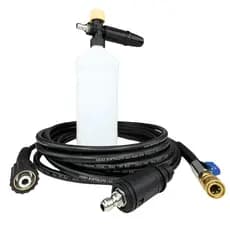 Kit Mangueira Nylon Bico Registro Engate Rápido com Snow Foam Lavadora Electrolux Wap Vonder Karcher