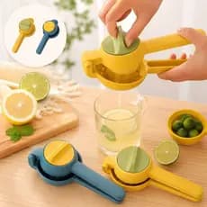 Espremedor de Fruta Manual Giratório Com Rotação Para Suco Laranja Limão Uso Fácil