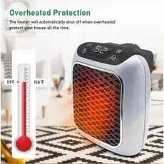 Mini aquecedor portátil de parede para uso doméstico e no escritório.110v