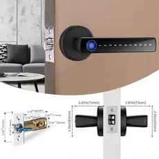 RAYKUBE-Fechadura porta de digital, Fechadura Digital com Senha, Smartlife, Tuya APP Desbloquear