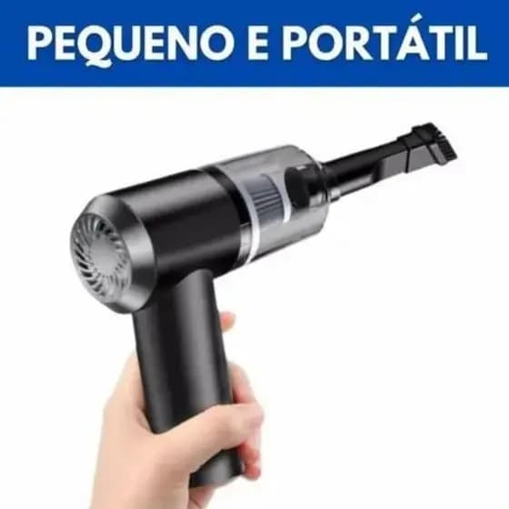 Mini Aspirador de Pó Sem Fio Portátil 3 em 1 com Função de Sucção, Recarregável por USB, Bivolt 120w