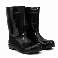Bota Galocha Impermeável PRETA EPI PVC Proteção Chuva Motoboy Entregador Limpeza ENVIO IMEDIATO !