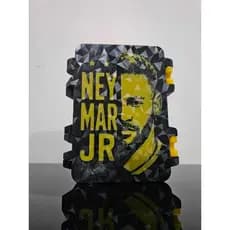 Porta Figurinhas Copa Do Mundo Neymar Jr Caixa Organizadora 3D Premium Álbum De Figurinhas Case Rígida Colecionador Neym