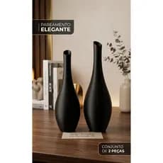 Kit Vaso decorativo longo + Vasos minimalista + vasos preto fosco + vasos longo + vasos branco fosco + vasos slim