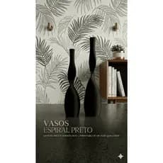 Kit Vaso Espiral+ Vaso Espiralado+Vaso Twist+Vaso Preto Fosco + Vaso minimalista+ Vaso moderno+Vaso Contorcido+Vaso Luxo
