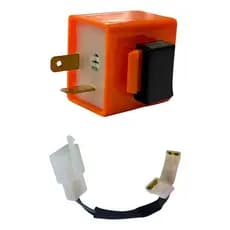 Rele Pisca P/Moto Seta Led (2 Pinos) 12v Com Chicote e Controle de Velocidade Regulável Unidade