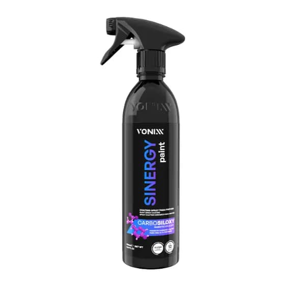 Coating Spray Vonixx Sinergy Paint 500ml Proteção Cerâmica Brilho Hidrofóbico
