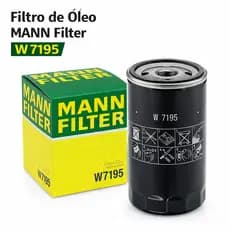 Filtro de Óleo MANN Filter W7195 Gol Parati Saveiro Voyage Passat AP Alta Qualidade