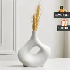 Vaso Decorativo Abstrato COM Trigo Artificial + Presente Moderno Elegante Decoração Minimalista Envio Rápido Casa