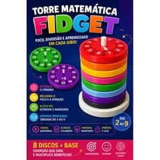 Fidget Matemático com Suporte, Diversão em números.