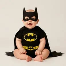 Body Bebê Infantil Mêsversário Temático Batman Super Confortável Lançamento