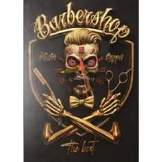 Quadro Decorativo Barbearia Barbershop Vintage Retrô Sala MDF 3mm Decoração Parede Estilo Barbeiro