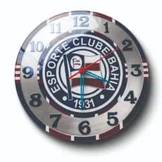 Relógio de Parede Bahia 25cm Decorativo Time Futebol Premium Acrílico 2mm