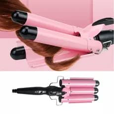 Chapinha Triondas Ondulador Formador Triplo 22mm Modelador de Cachos Onda Cabelo Cerâmica Para Longo Curto 200°C NEXORA