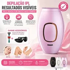 Máquina de depilação a laser de IPL para remoção dos pelos. Indolor, para rosto feminino e corpo Beleza Natural Nexora
