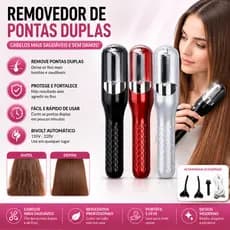 Maquina Removedora de Pontas Duplas Corte Bordado Bivolt 110/220V Reduz Frizz Cabelo