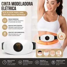 Cinto Para Emagrecimento Elétrico Terapia Infravermelho Promover Digestão Vibração Abdominal Massageador