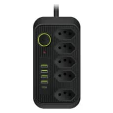 Extensão Inteligente 5 Tomadas + 4 USB + USB-C – Mais Energia e Organização Orbitta