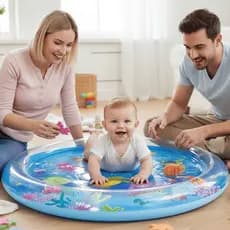 Tapete Infantil Bebê Inflável GRANDE Água Menino e Menina Orbitta