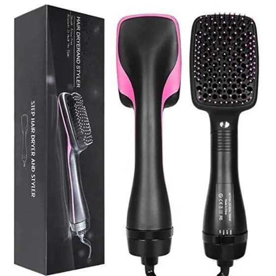 Escova Secadora 110V Alisador Elétrica Quente Cabelo Com 3 Em1 1000W com Íons Orbitta