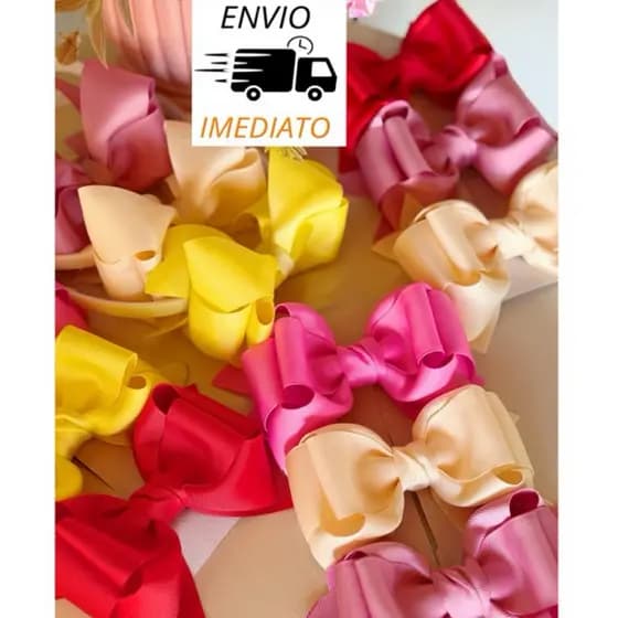 Laços para Bebê e Menina Cores Lindas Presilha ou Faixinha