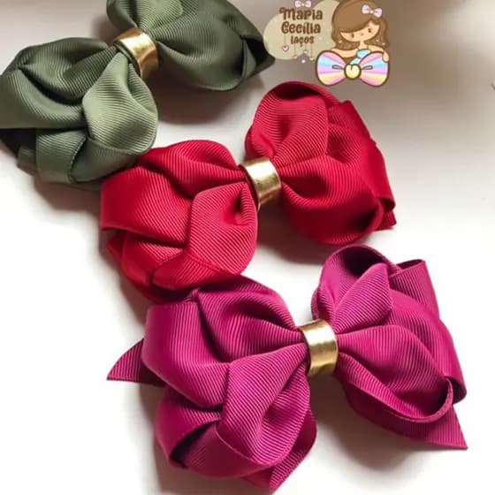 Kit Laços Infantis Laços para Bebê e Menina Cores Lindas Presilha ou Faixinha