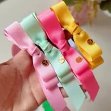 Kit Laços Infantis 3 Peças Laços para Bebê e Menina Cores Lindas Presilha ou Xuxas