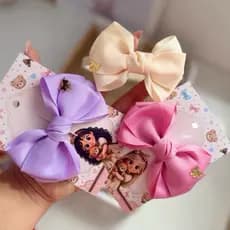 Kit Laços Infantis Peças 3 unidades Laços para Bebê e Menina Cores Lindas Presilha ou Faixinha