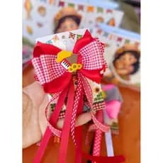 Presilha junina, laço junino infantil, bico de pato junino