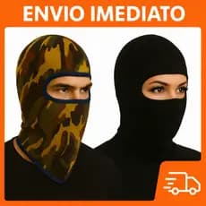 Kit 2 Balaclava Touca Ninja UV50+ Proteção Solar Térmica Motoqueiro Motoboy Ciclismo Unissex Frio