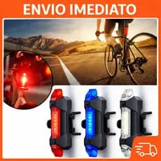 Lanterna LED Bike Recarregável USB – Luz Traseira Forte Segurança Ciclismo à Prova D’água