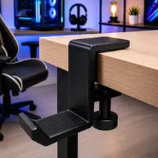 Suporte para Headset Gamer de Mesa Premium Organizador de Fone com Fixação Clamp Universal
