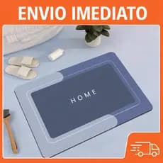 Tapete Absorvente Antiderrapante para Banheiro 40x60 Secagem Rápida