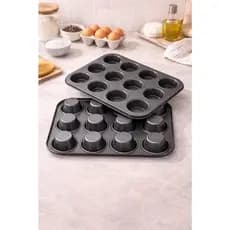 Forma para Cupcake Muffin e Pão de Queijo 12 Espaços Resistente