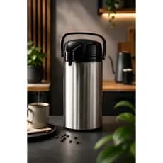 Garrafa Térmica 1,9 Litros em Inox Mantém Temperatura Ideal Para Escritório Reuniões Cozinha