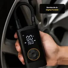 Bomba de Ar Elétrica Digital Portátil | Inflador Automotivo para Carro, Moto, Bicicleta e Infláveis