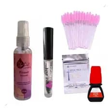 Kit Extensão De Cílios Cola Elite Fio A Fio Primer + Selante