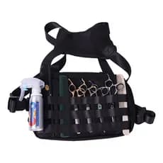 Bolsa Frontal Suporte Profissional Para Tesoura Cabeleireiro