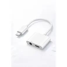 Adaptador para Fone de Ouvido e Carregador Lightning / P2 Kapbom KA-F05