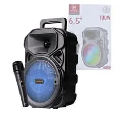 Caixa Som Bluetooth Portátil 100W com Microfone Kapbom KA-8201