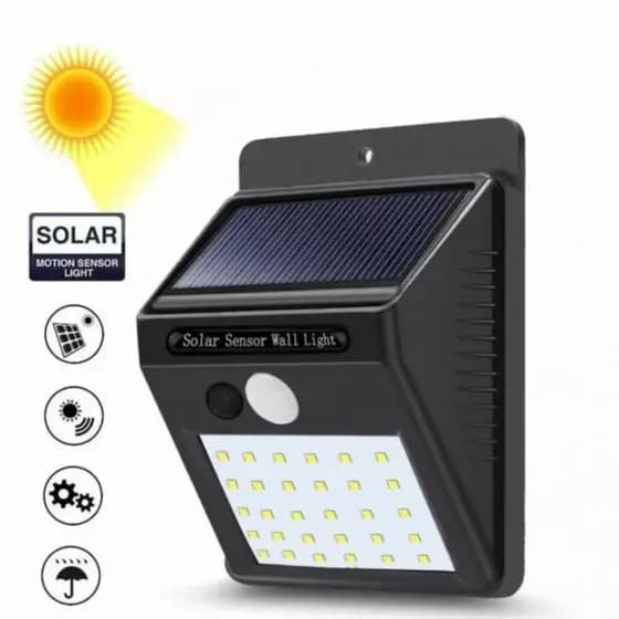 Luminária Solar com Sensor de Movimento 30 LEDS - Altomex AL-B1327
