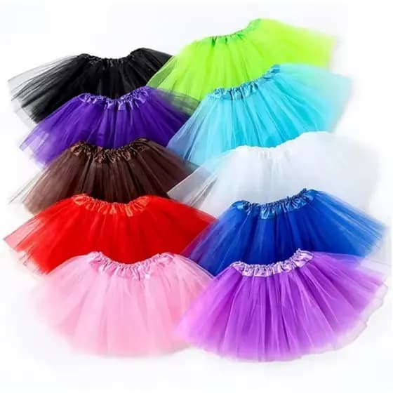 Saia de Tule Infantil e  Adulto (40cm) [ para Festas Halloween e Carnaval Fantasias Dia das Crianças]