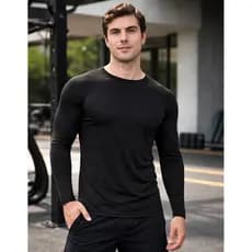 Camisa Segunda Pele Manga Longa Dry Camiseta Termica Proteção Solar UV Praia Corrida Bike Treino