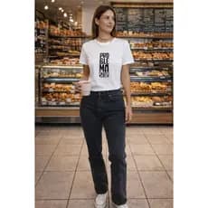 Camiseta Adulto Branca Estampada Problema Seu Cores  Material 100% Algodão Tamanho P ao G