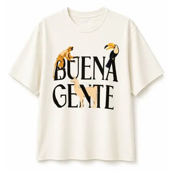 Camiseta Branca Feminina Despojada Estampada Buena Gente Estilosa – Do P ao G | Tecido Premium Confortável Algodão