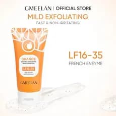 GMEELAN Gel Esfoliante de Enzimas de Laranja 50G LF16-35 Removedor de Pele Morta com Enzimas Francesas para Uniformizar